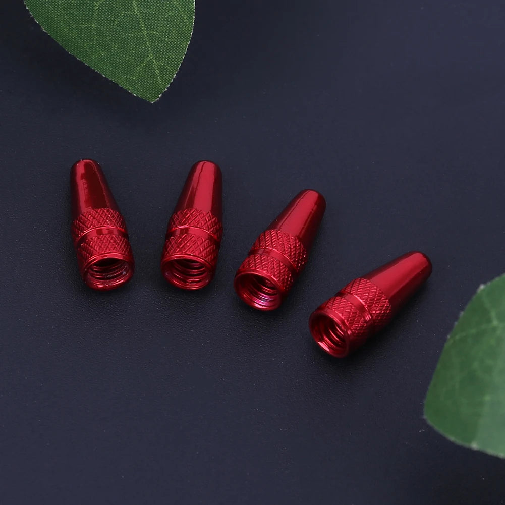 5/10PCS Bicycle Tire Valve Cap Aluminum High Pressure Caps for Presta Valves Rainbow Color Bike Tyre Hat MTB Bike Accessories