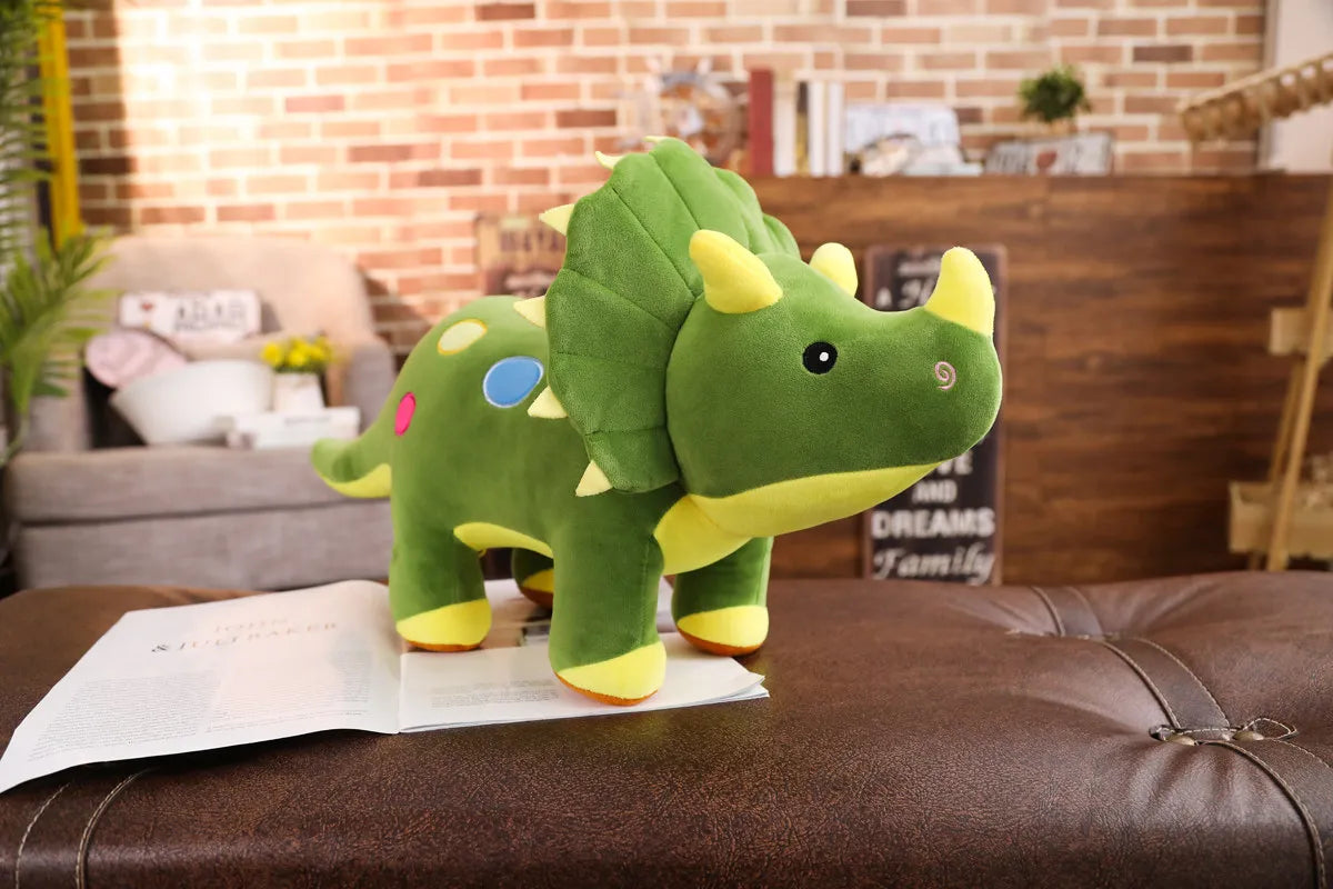 Creative Big Plush Soft Triceratops Stegosaurus Plush Toy Dinosaur Doll Stuffed Toy Kids Dinosaurs Toy Birthday Gifts