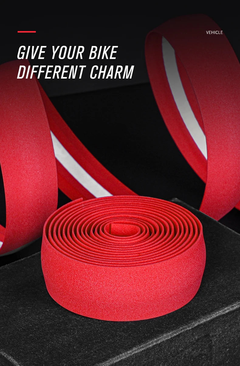 WEST BIKING EVA Bicycle Handlebar Tape Anti-Slip Damping Shock Absorb Wrap Bar Tape Soft Breathable High Tenacity Road Bike Tape