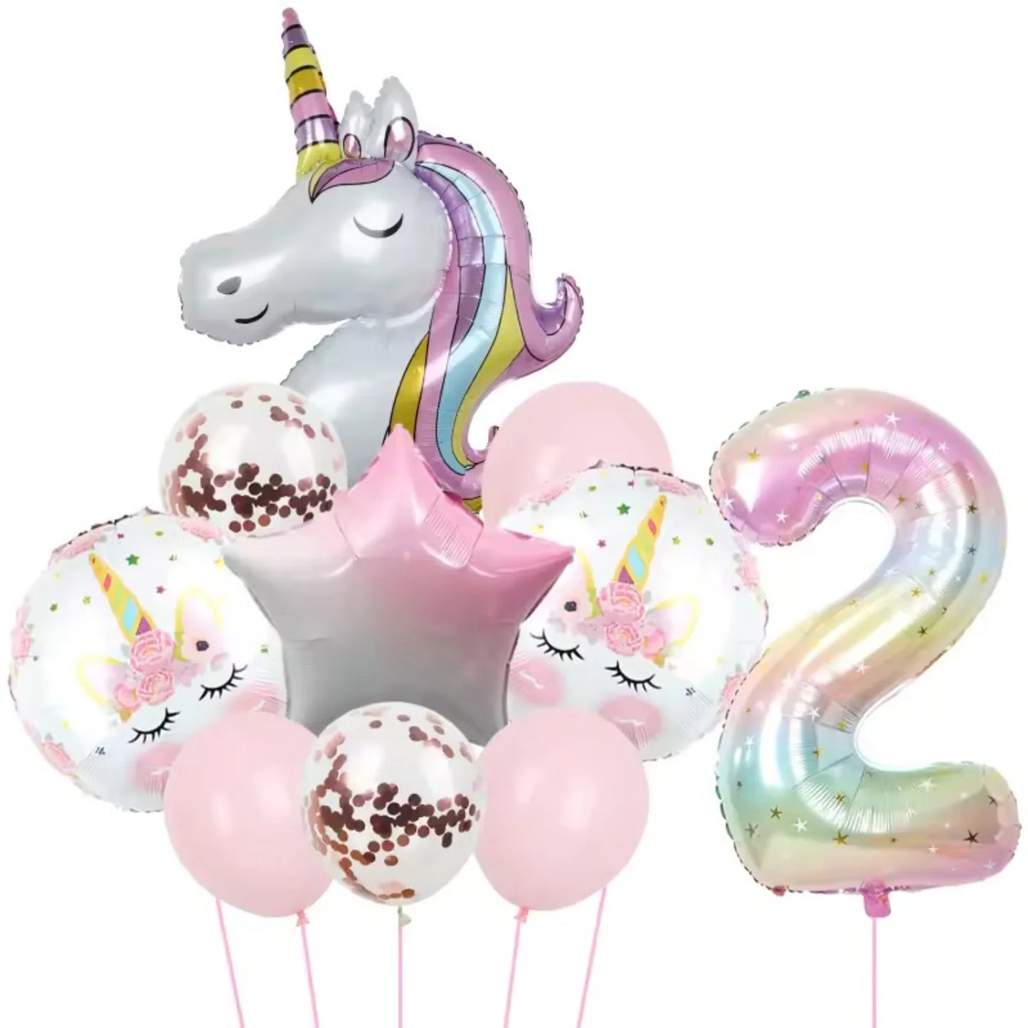 Rainbow Unicorn Balloon 40Inch Foil Balloon Unicorn Theme Suitable for Birthday Shower Party Balloon Supplies