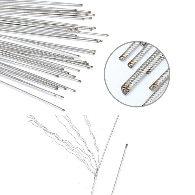 5pcs 1.7/2M MTB Bicycle Brake Line Bike Stainless Steel Gear Shift Cable Road Bike Speed Line Fixed Gear Inner Cable Line Wire