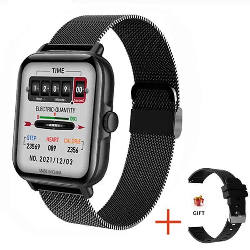 2024 2.01'' Smart Watch Bluetooth Call Play Music Smartwatch Fitness Sport Waterproof Watches for Men Women iPhone Android