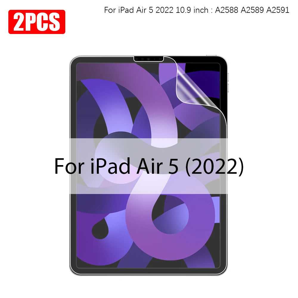 Matte Like Paper Film For Ipad Pro 13 11 M4 M2 12.9 6th 12 9 9th 10th Generation Screen Protector For Ipad Air 5 4 3 Mini 6 10.2