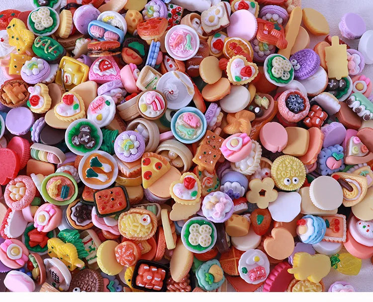 10-20PCS kids Miniature Dollhouse Food Supermarket Mini Snack Simulation Doll Kitchen Accessories Toys