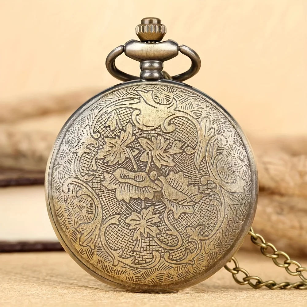 Ghost Face Funny Pocket Watch Blue Frog Big Pocket Watch Cartoon Animation Theme Elements Retro Flip Children's Student Pocket