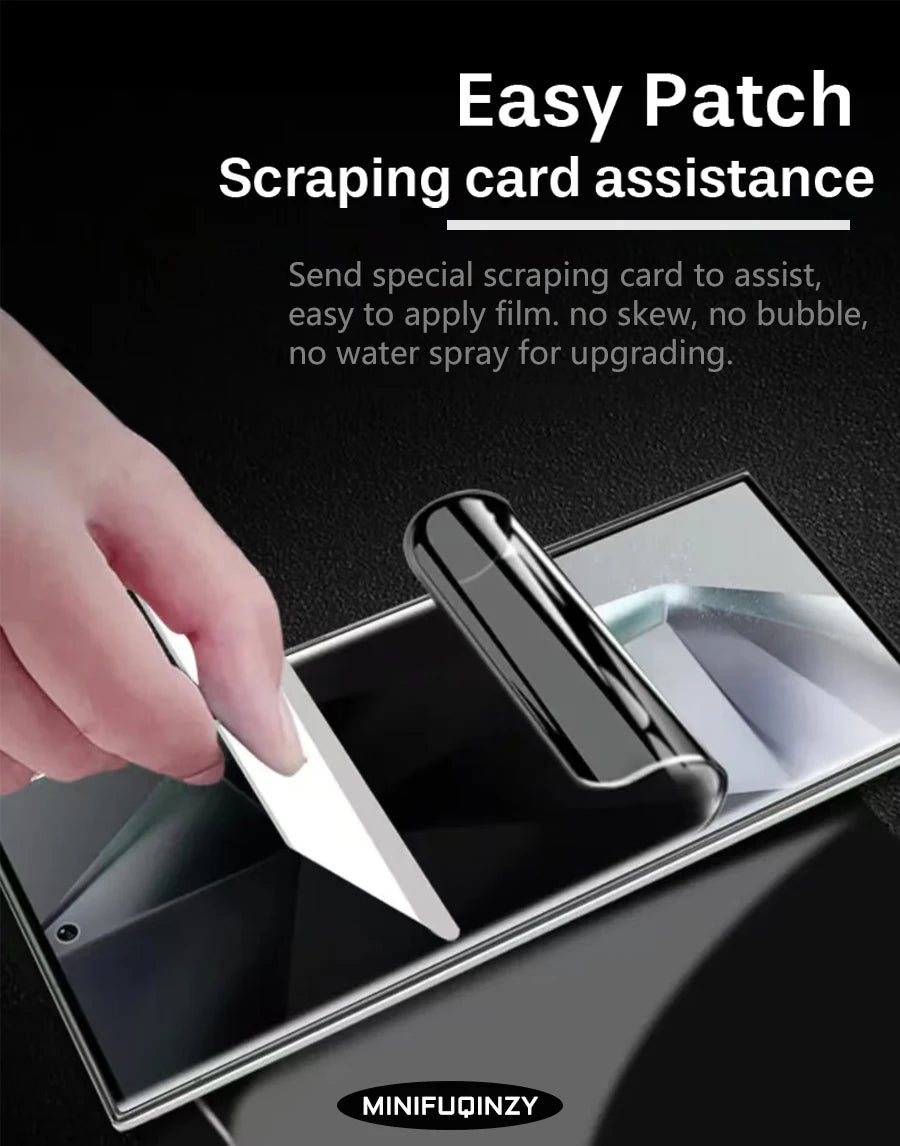 Self Repair Film For Samsung Galaxy S25 Ultra S24 S23 S22 S20 Plus FE Privacy Screen Protector Unlock S21 5G Note 20 Not Glass