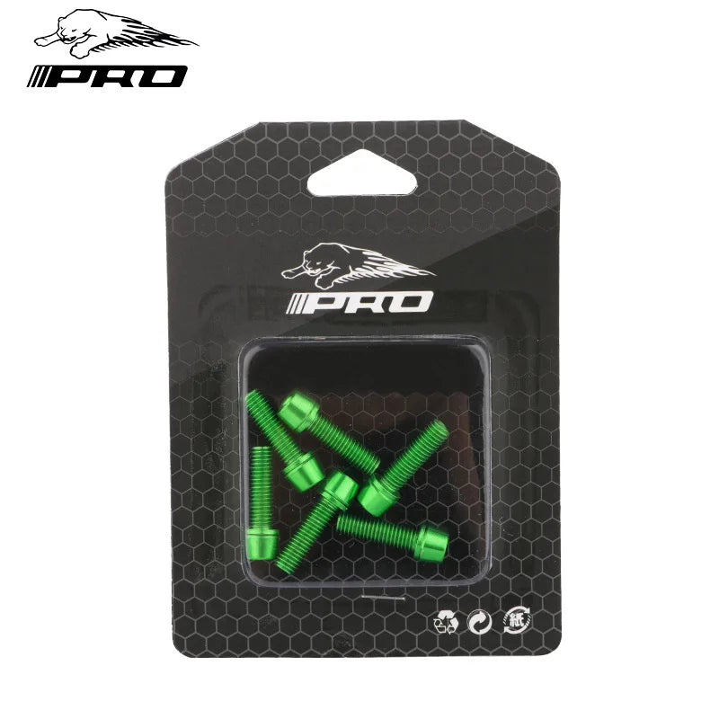 6PCS Bicycle Stem Screw Stainless Steel M5x18 Mountain Road Bike MTB Handlebar Fixing Bicycle Stem Bolts Cycling Accessories