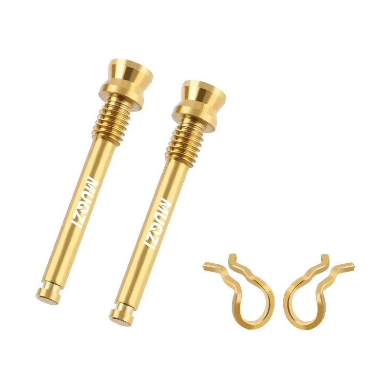MUQZI 2pcs Disc Brakes Caliper Titanium Alloy M4 Fixing Bolts Bicycle Disc Brake Pad Ultralight Mount Screws Cycling Accessories