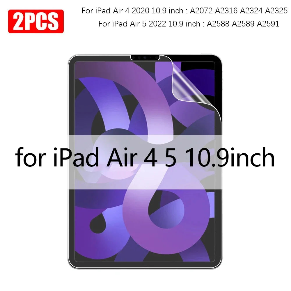 2Pcs/pack Paper Feel Screen Protector Painting Matte PET Film For iPad Pro 11 13 M4 12.9in Air Mini 8th 9th 10th Gen 9.7 10.9