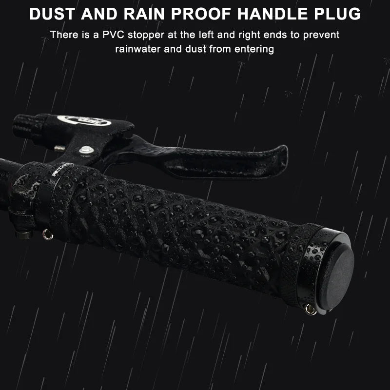 RIDERACE Bicycle Handlebar Grips Soft Rubber MTB Mountain Bike Lock on Handle Bar Cover Shockproof Anti-Slip Ergonomic Cycling