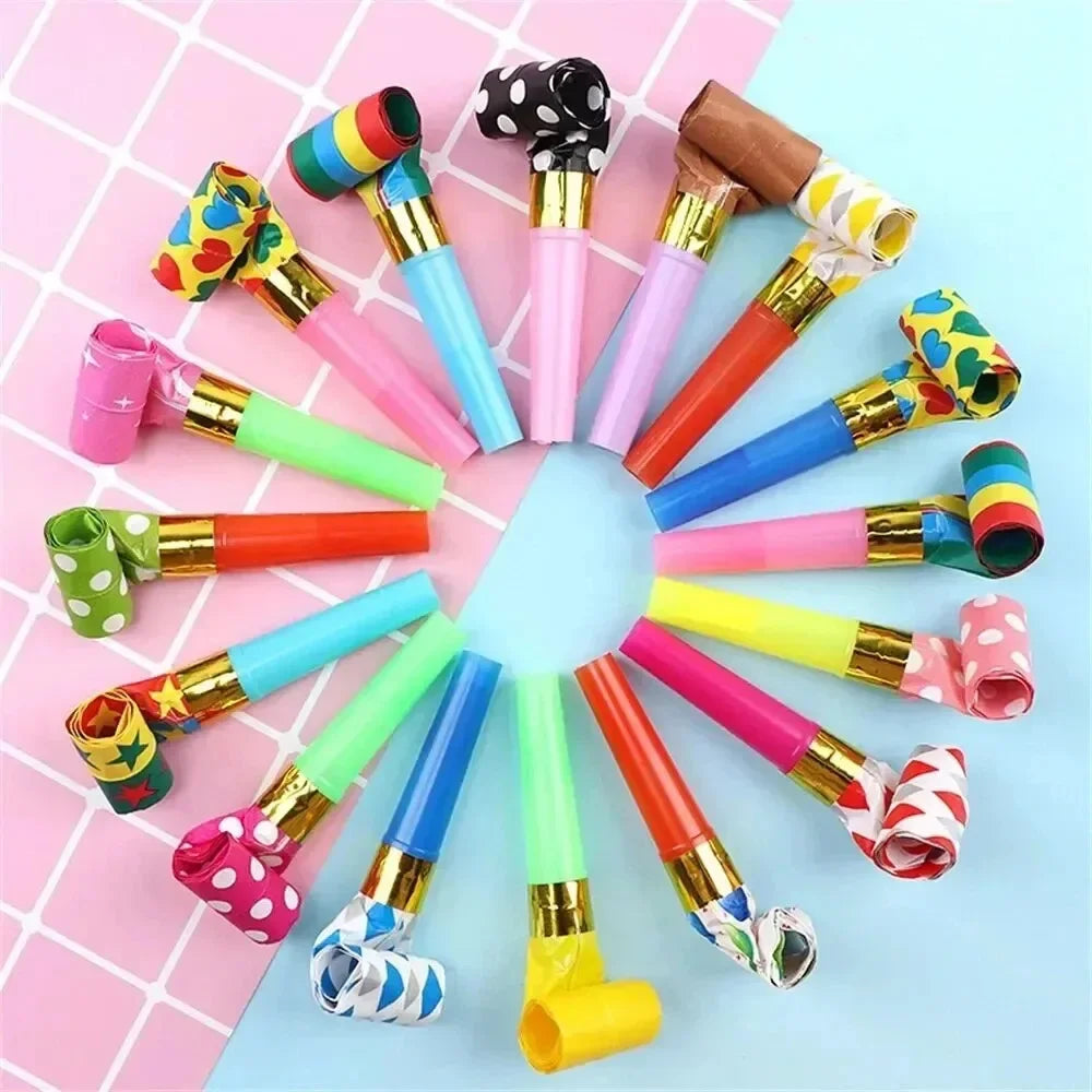 10/20PCS Colorful Dragon Whistle Toys for Kids - Toddler Birthday Gifts, Children's Party Games Supplies