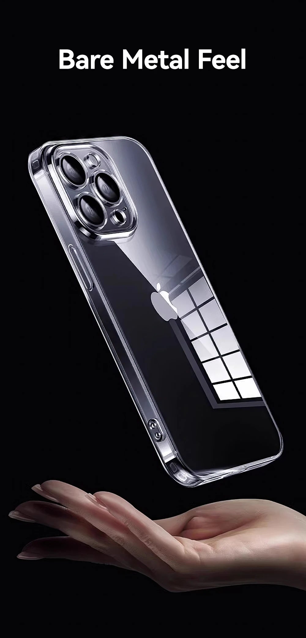 Joyroom Case For iPhone 16 Pro Max Anti-drop Transparent Cover For iPhone 16 15 14 Pro Max Shockproof Case With Len Protection