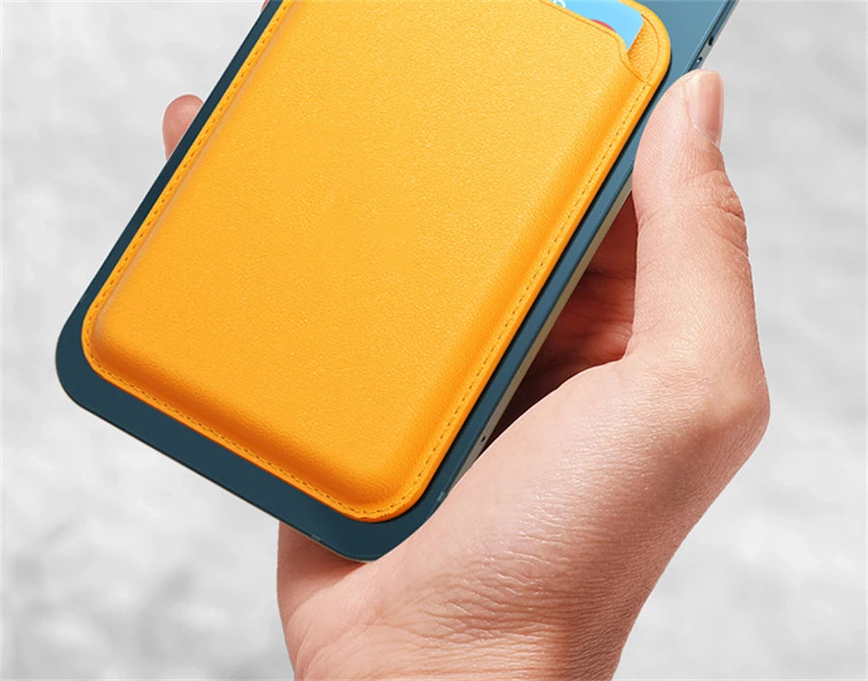 For Magsafe Magnetic Wallet Phone Case For iPhone 14 13 12 Pro Max Leather Card Holder Bag For iPhone 13 mini Cover Accessories