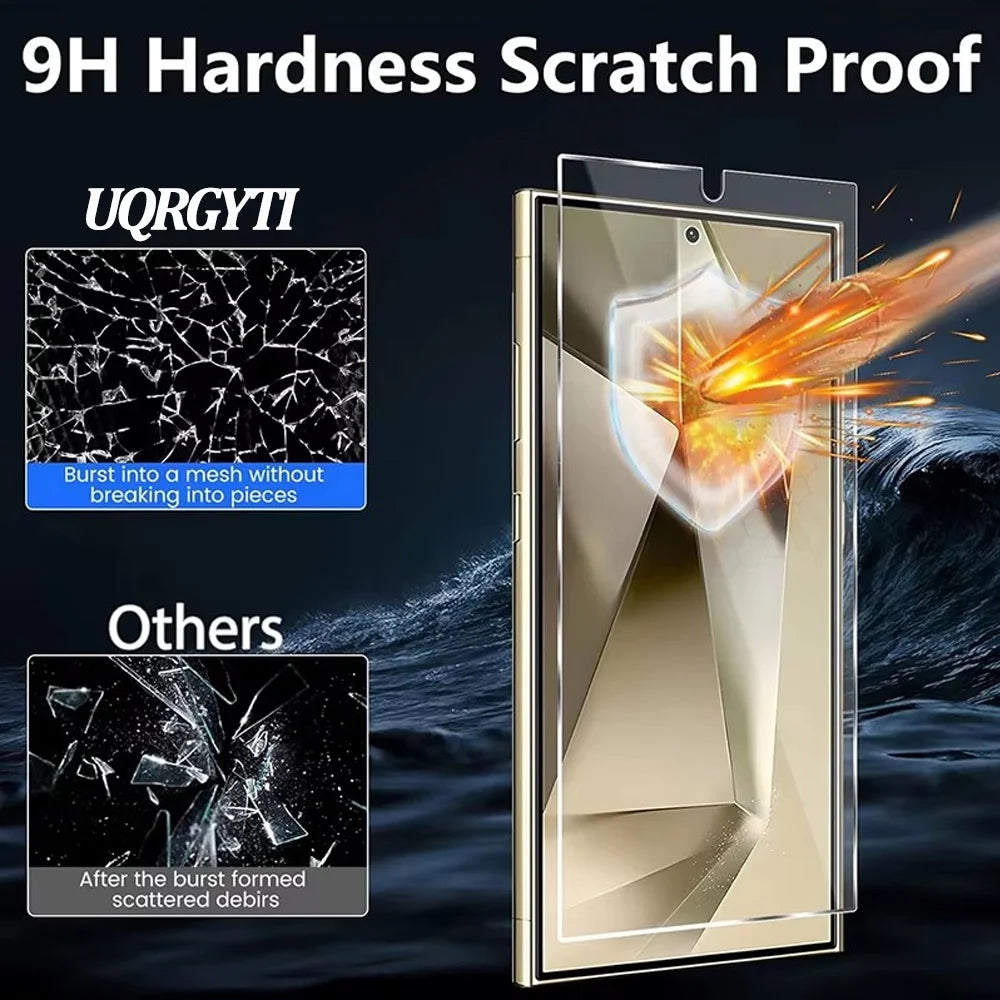 S25 Ultra HD Protective Glass For Samsung Galaxy S25 S24 Ultra Screen Protector A56 A36 A26 A55 A54 A53 A15 A16 A25 A35 A14 A24 A34 Tempered Glass S21 S22 S23 Plus Pelicula Cristal Templado S23 S24 FE Phone Front Film