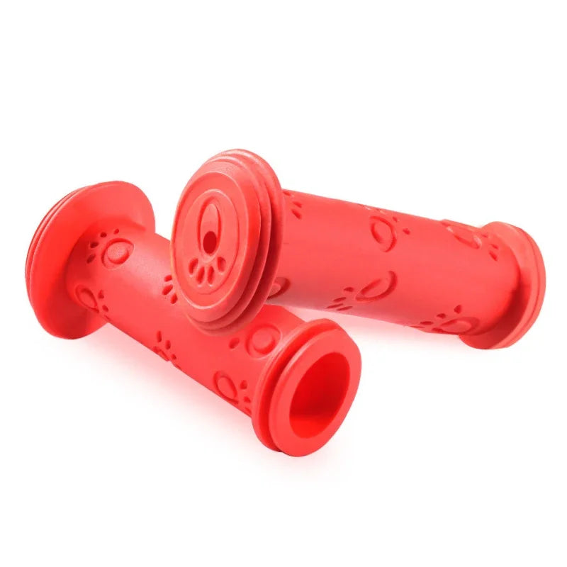 1 Pair Scooter Child Kids Bicycle Grip Anti-Slip Handlebar 22MM Silica-Gel Material Holes Children Bike Accessory Anti-skid