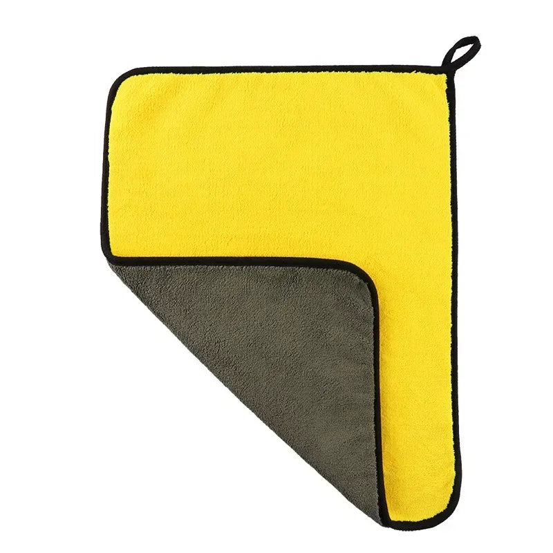Microfiber Car Cleaning Towels Car Wash Drying Cloth Hemming Microfiber Towel Care Wash Cloth Car Detailing Accessories