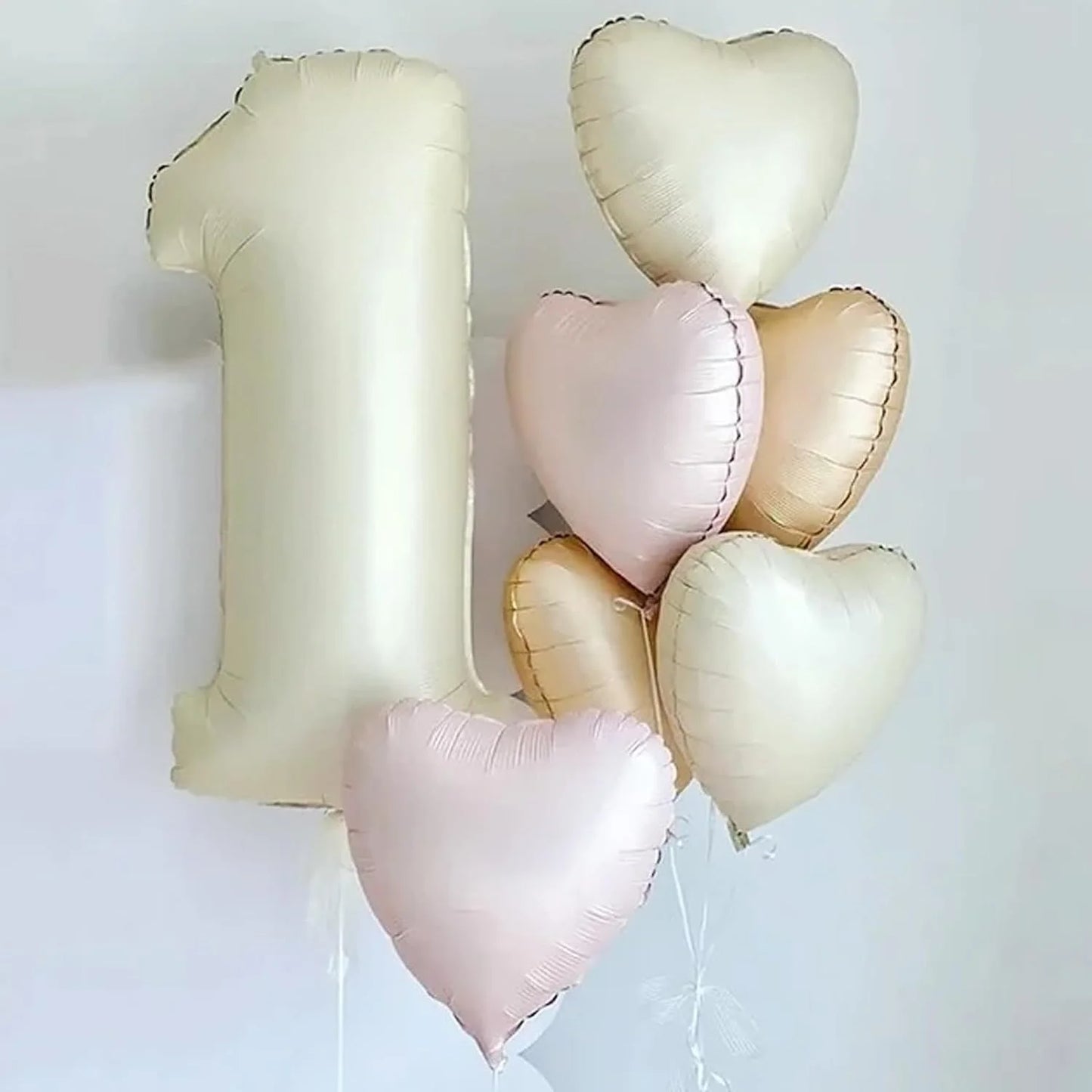 10pcs 18inch Heart Foil Balloons Pink Sage Green Heart Balloon for Birthday Party Valentines Day Wedding Anniversary Decorations
