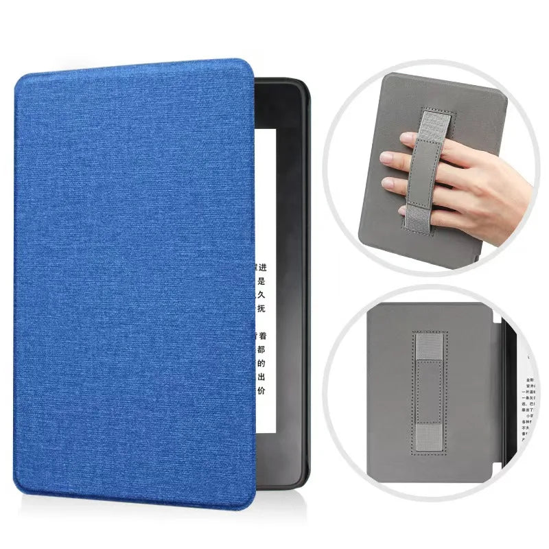 For Kindle 11th Generation 2024 Case 6'' with Hand Strap Kindle 6 inch Case Ebook C2V2L3 Auto Wake Sleep Cover PU Leather Funda