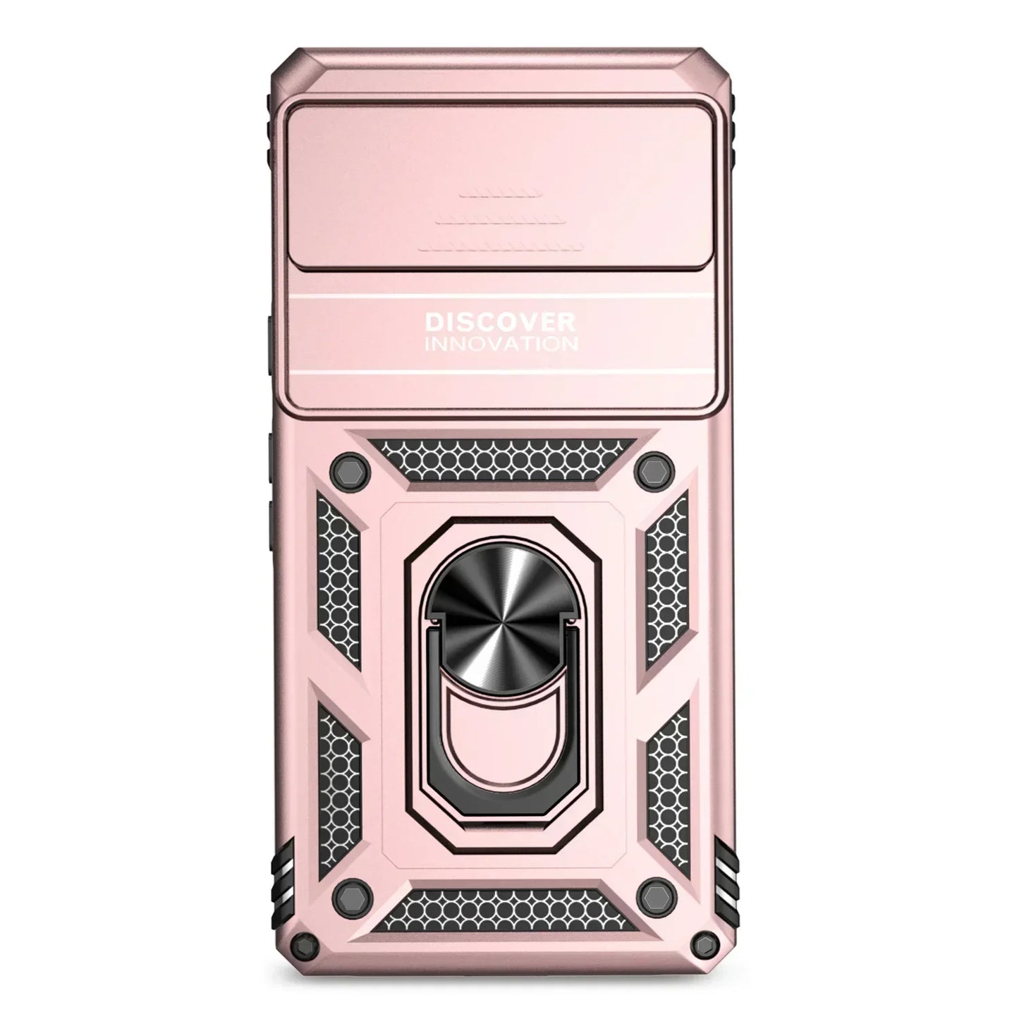Shockproof Hybrid Dual Layer Magnetic Metal Ring stand Case For Google Pixel 9 8 7 Pro 6 6A 7A Slide Camera Lens Protetion Cover