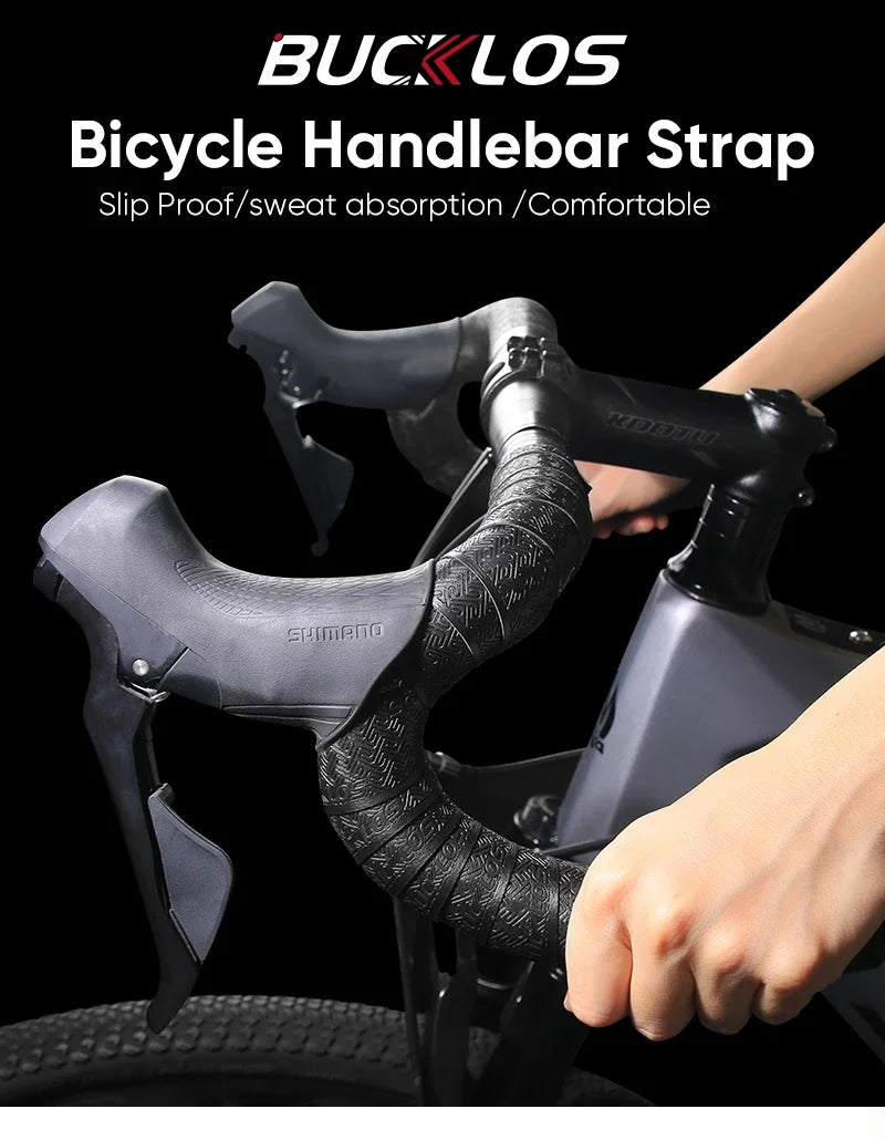 BUCKLOS Bicycle Handlebar Tapes Road Bicycle Handlebar Tape Anti-slip Waterproof Cycling Bar Wrap Road Bike Accessories