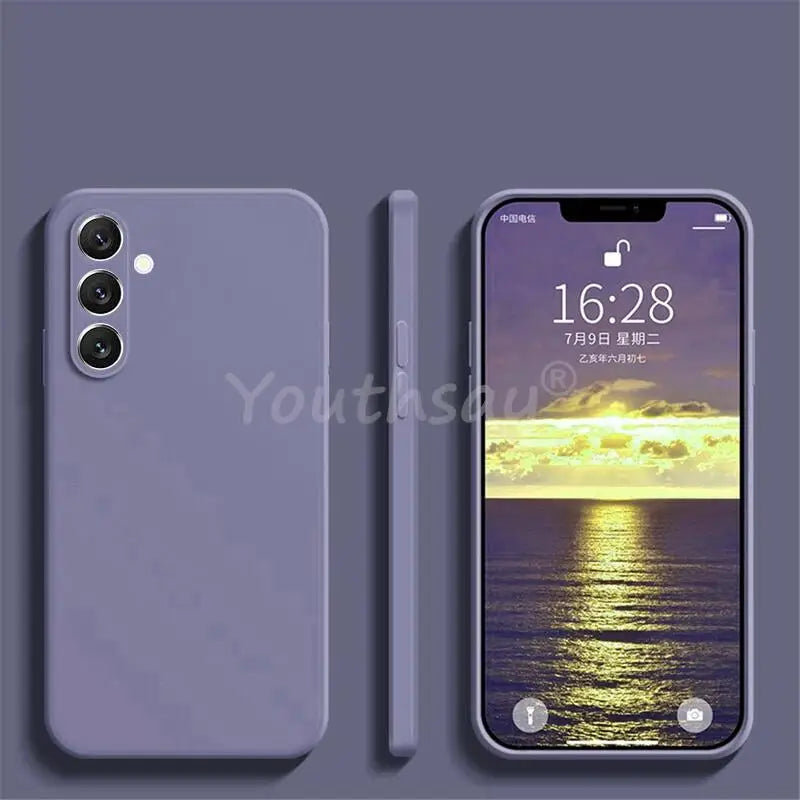 For Samsung Galaxy S24 FE Case Silicone Plain Protect Cover Samsung S24 FE S23 FE S21 S22 Plus Ultra Cover Rubber S23 FE Case
