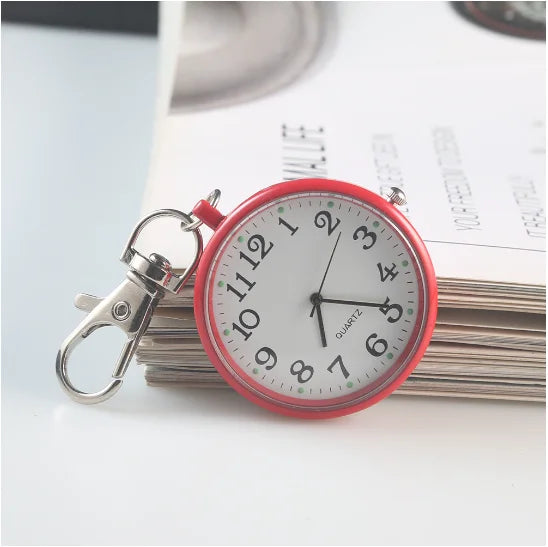 New Pocket Watch Keychain Remote Control With Battery Student Doctor Medical Vintage Watch