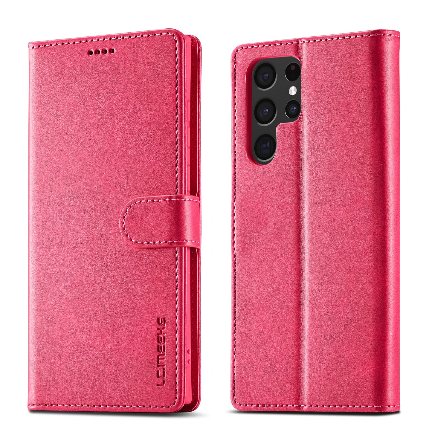 Business Leather Case for Samsung Galaxy S25 Edge Ultra S24 FE S23 Plus 5G Flip Wallet Card Holder Phone Cover