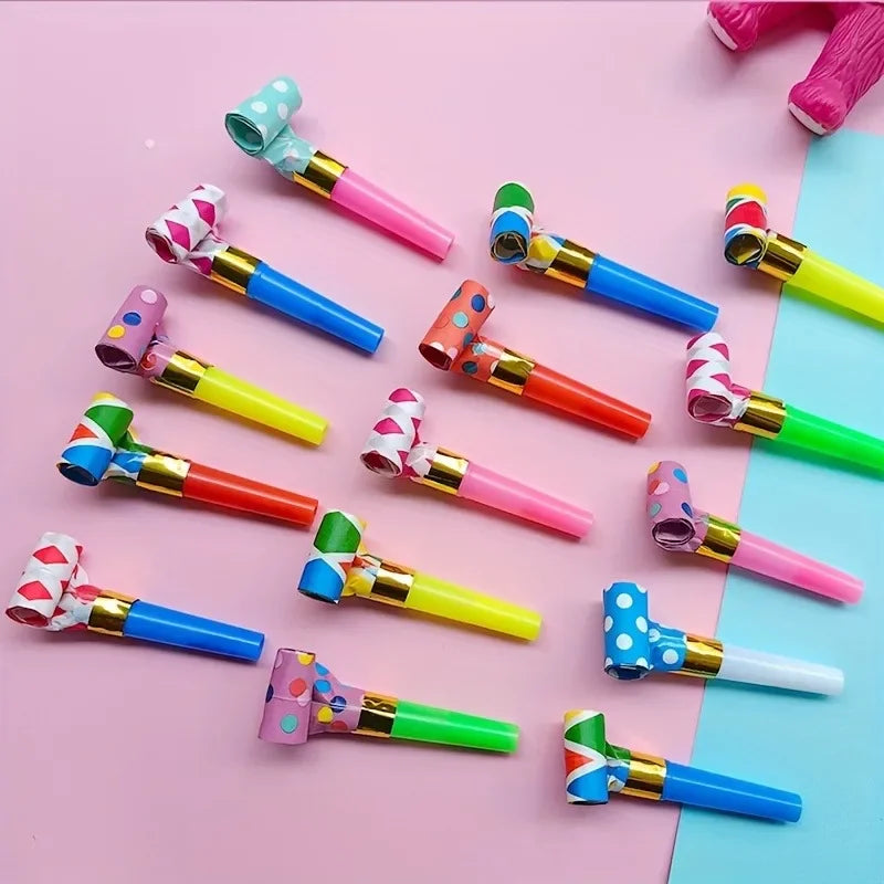 10/20PCS Colorful Dragon Whistle Toys for Kids - Toddler Birthday Gifts, Children's Party Games Supplies