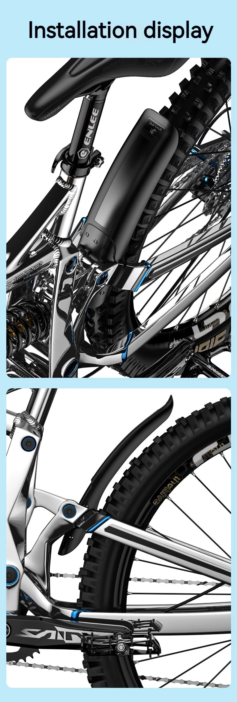 1/2PCS New Bike Hard Shell Fender Bicycle Front Rear Tire Wheel Mudguard MTB Bicycle Mud Guard Fender Cycling Part Accessories