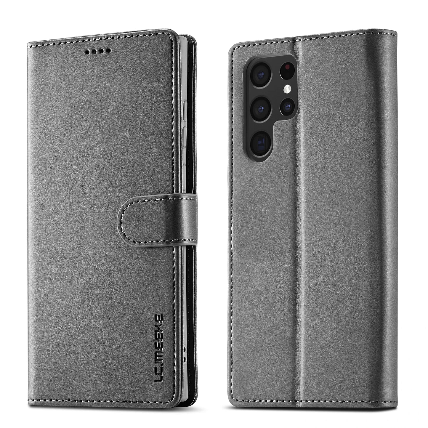 Business Leather Case for Samsung Galaxy S25 Edge Ultra S24 FE S23 Plus 5G Flip Wallet Card Holder Phone Cover