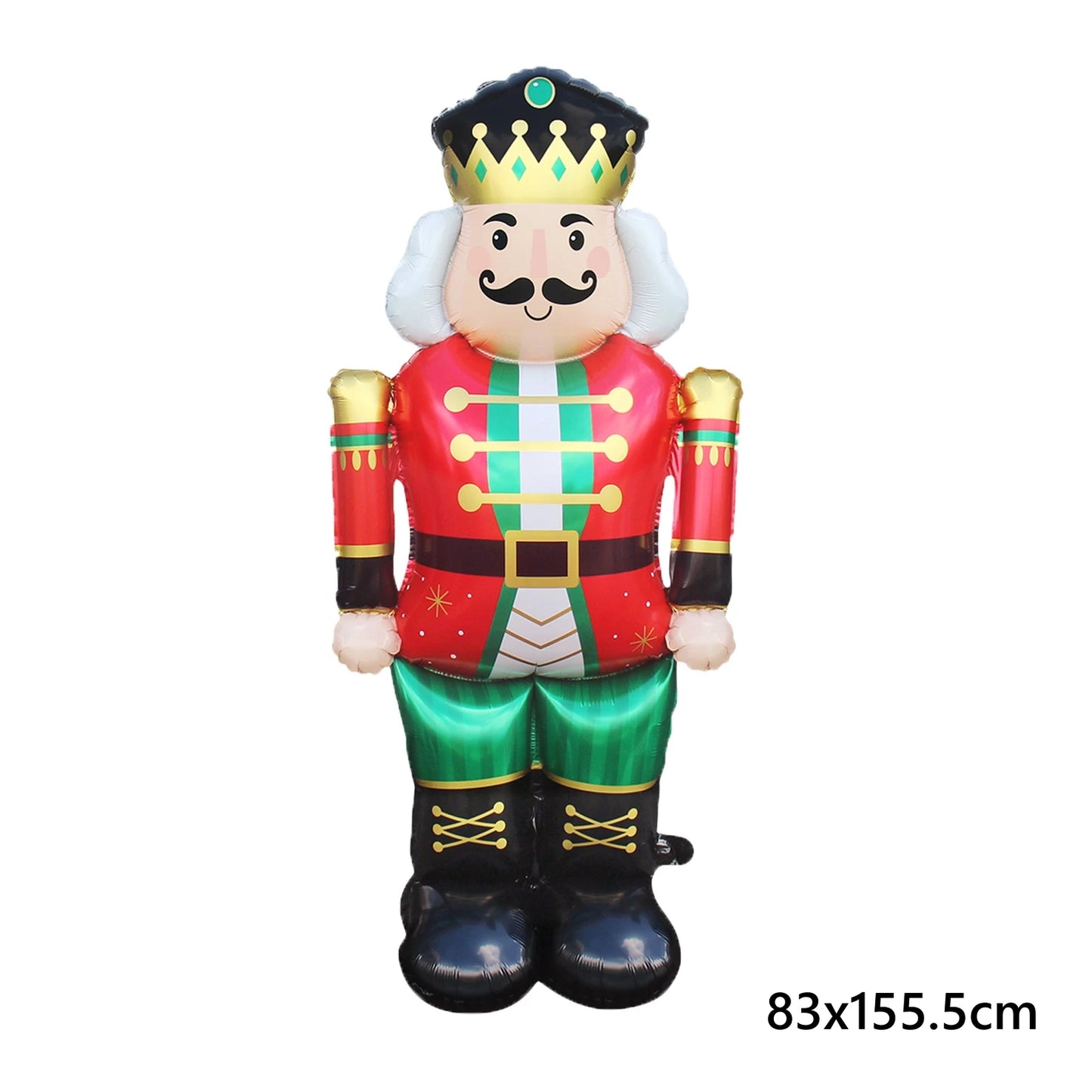 1pc New Extra Large Standing Santa Claus Foil Balloon Christmas Holiday Party Decoration New Year Birthday Supplies Easter Gift