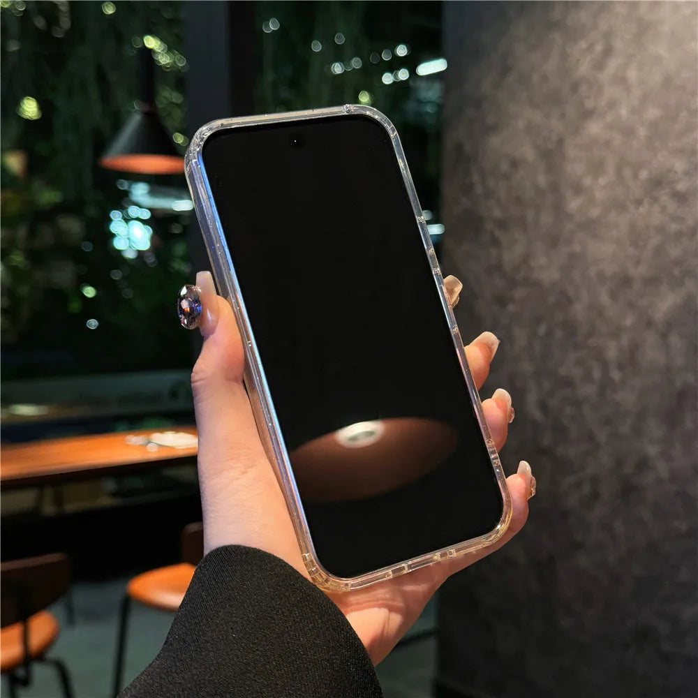Luxury Bling Shining Glitter Clear Candy Case For Google Pixel 9 Pro XL 9 8 A Starry Sky Transparent Shockproof Ins Shell Cover