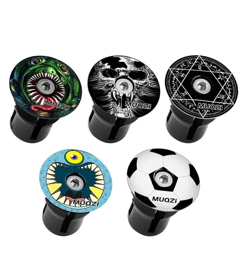MUQZI Handlebar End Plugs MTB Road BMX Folding Bike Handle Bar End Cap Aluminum Alloy Handlebar Grip Cover Bicycle Accessories