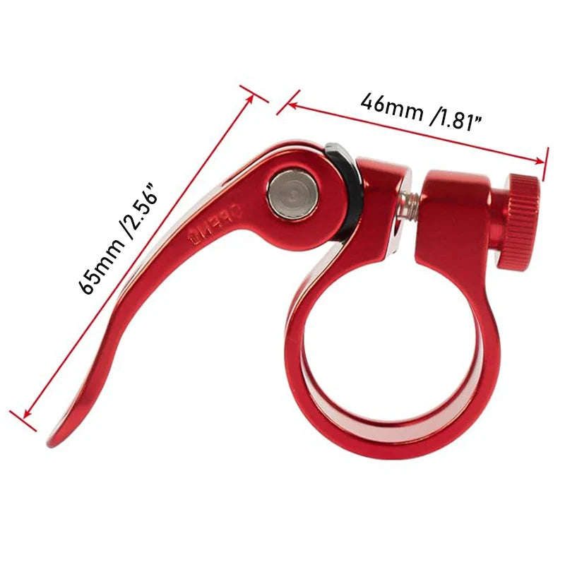 Bike Seat Post Clamp Quick Release Aluminum Alloy Bicycle Seatpost Saddle Lock MTB 31.8mm 34.9mm Cycling Accessories
