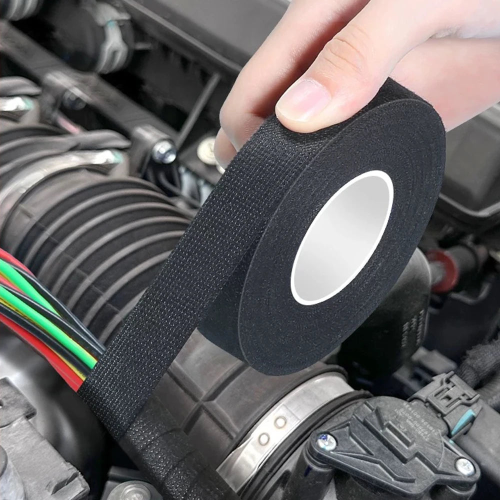 Electrical Tape Heat-resistant Harness Bundle Insulation Auto Wiring FabricCloth Wrap Waterproof Cable Organizer Adhesive Tapes