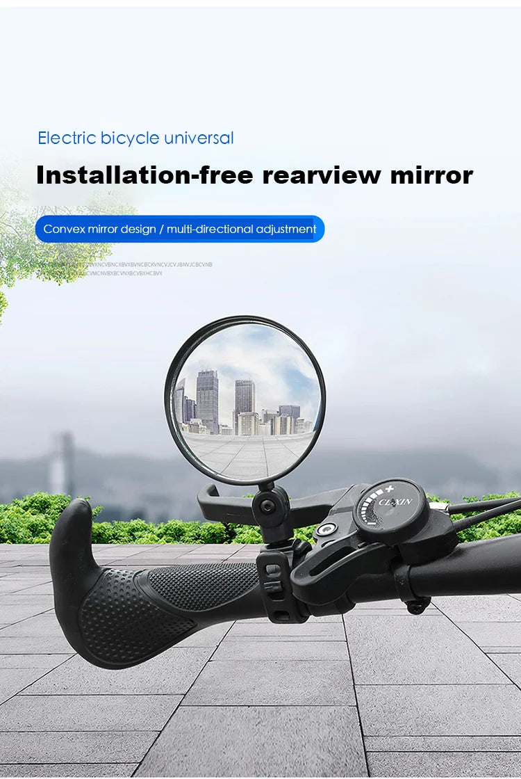 Universal Bicycle Rearview Mirror Adjustable Rotate Wide Angle Cycling Handlebar Rear View Mirrors for MTB Road Bike Accessories