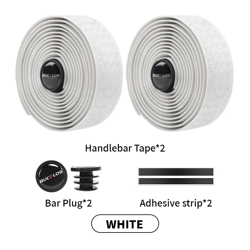 Bike Handlebar Tape EVA PU Road Bicycle Handlebar Tape Anti-slip Shock Absorption Cycling Wrap End Plug Bike Accessories
