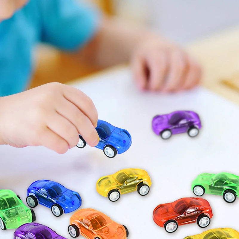 12/30Pcs Pull Back Racer Car Kids Birthday Party Favors Gifts for Guests Pinata Filler Mini Vehicle Model Toys Classroom Prize