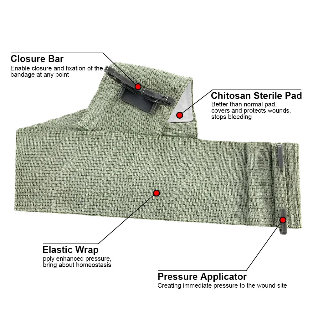 6inch Medical Trauma Kit Bandage Emergency Security Protection For Outdoor Camping Hiking Wound First Aid