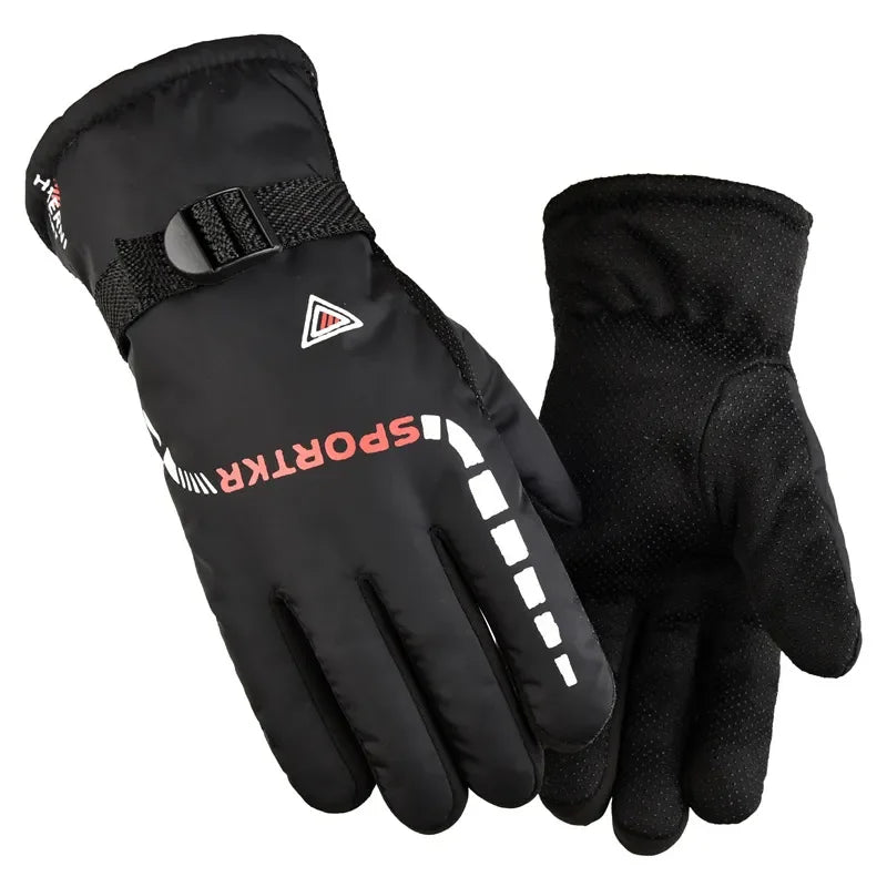 Outdoor Driving Sport Gloves Windproof Waterproof Thermal Gloves For Men Women Touchscreen Full Finger Glove