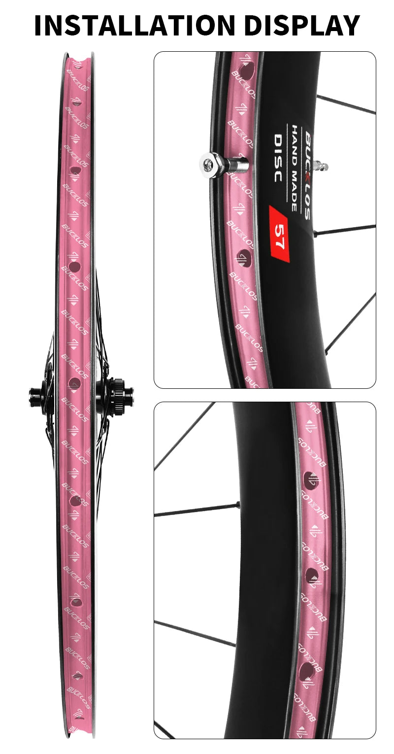 BUCKLOS MTB Bicycle Tubeless Rim Tapes 10M MTB Tire Liner Vacuum Tire Pad 17-35MM Road Bike Rim Tape Strips Cycling Wheel