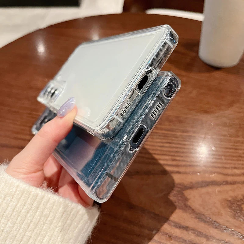 Transparent Case For Samsung Galaxy S22 S23 S21 Ultra S20 FE Plus A55 A16 A36 S25 A56 A32 A33 A52 A54 A53 5G S24 Silicone Cover