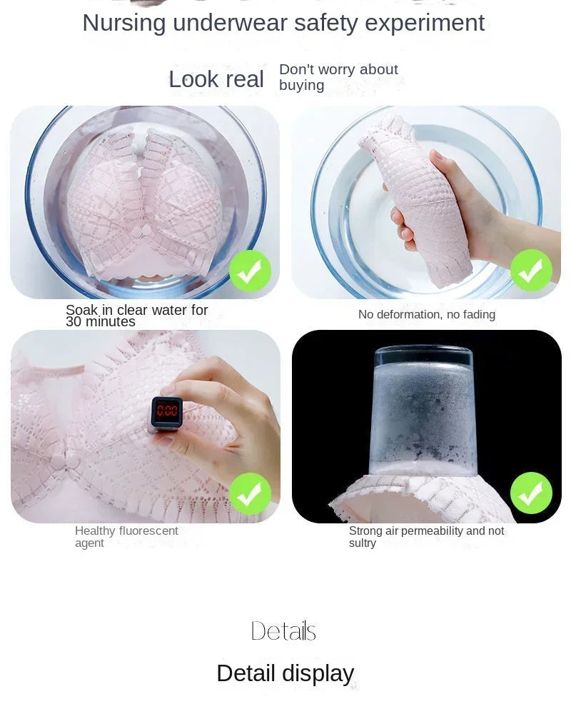 Front Button Maternity Nursing Bra Adjustable Gathered Underwear Comfortable Breastfeeding Bra for Feeding Pregnant Women Clothe