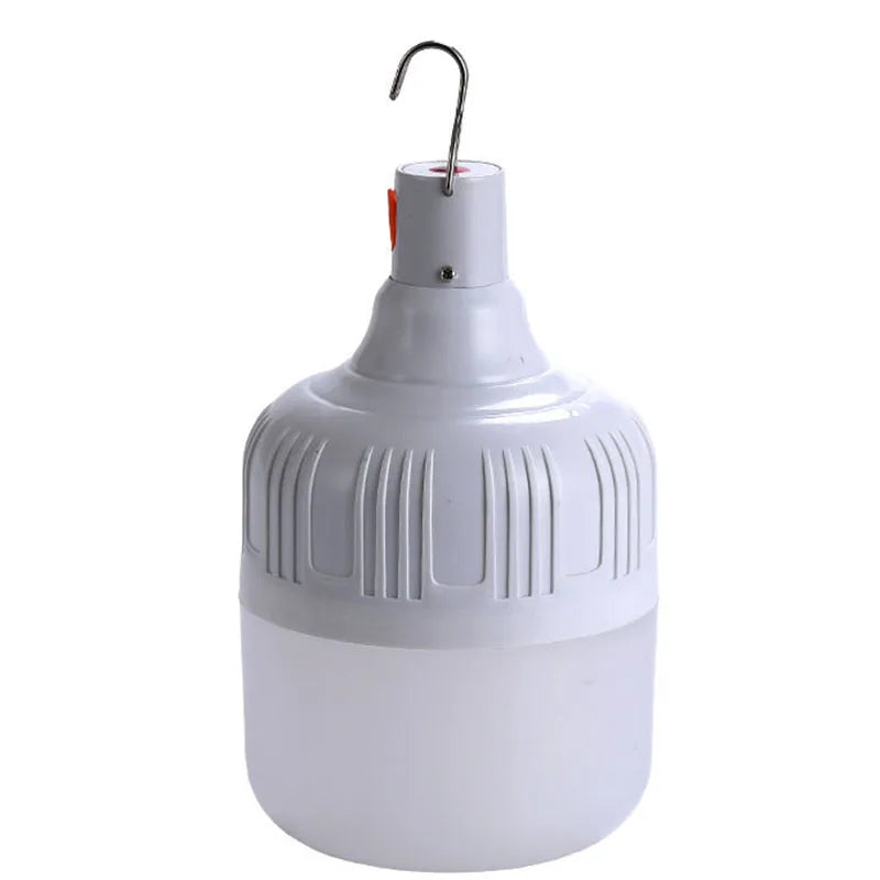 1PC Outdoor USB Rechargeable LED Lamp Bulbs 60W Emergency Light Hook Up Camping Fishing Portable Lantern Night Lights LT014