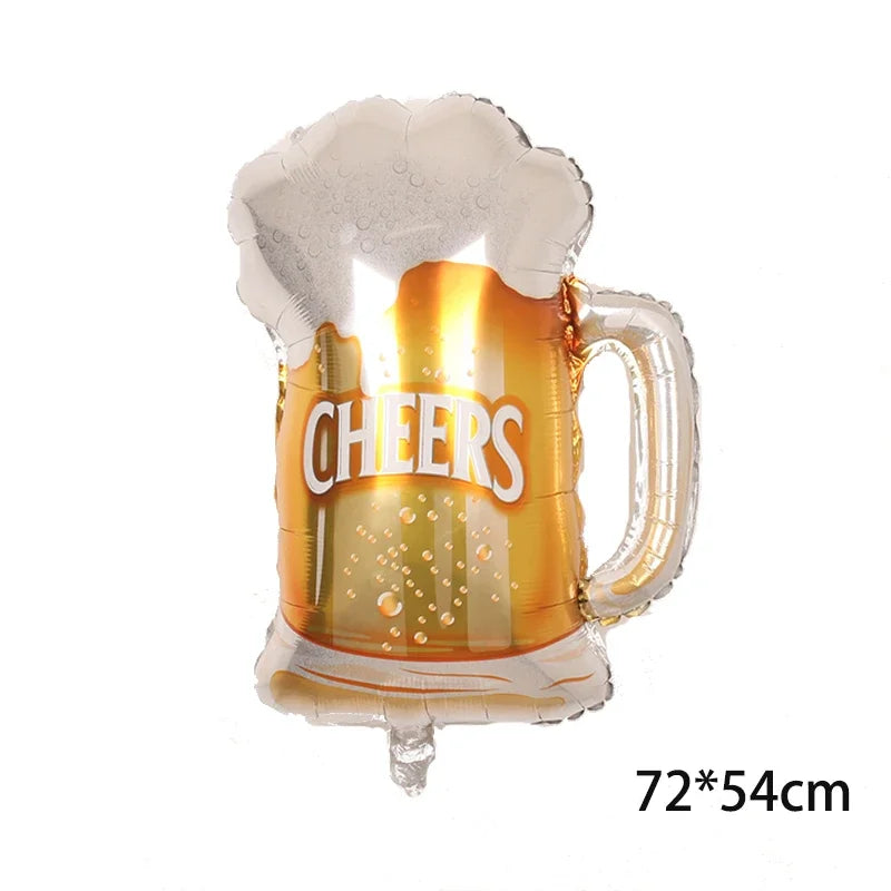 Wine Bottle Wine Goblet Aluminium Foil Balloons Beer Whisky Champagne Bar Banquet Family Gathering Birthday Party Decoration