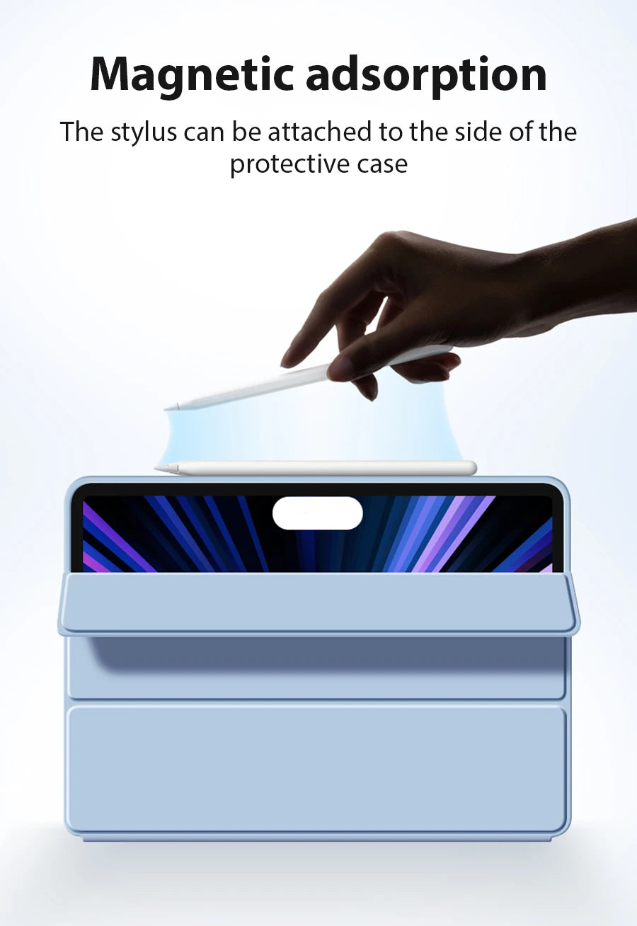 Ipad Pro 11 12.9 13 inch 2024 Case Air 5 4 3 9th 10th 10.9 Generation For iPad 7th 8th 10.2 Mini 6 Pro 9.7 Flip Smart Cover