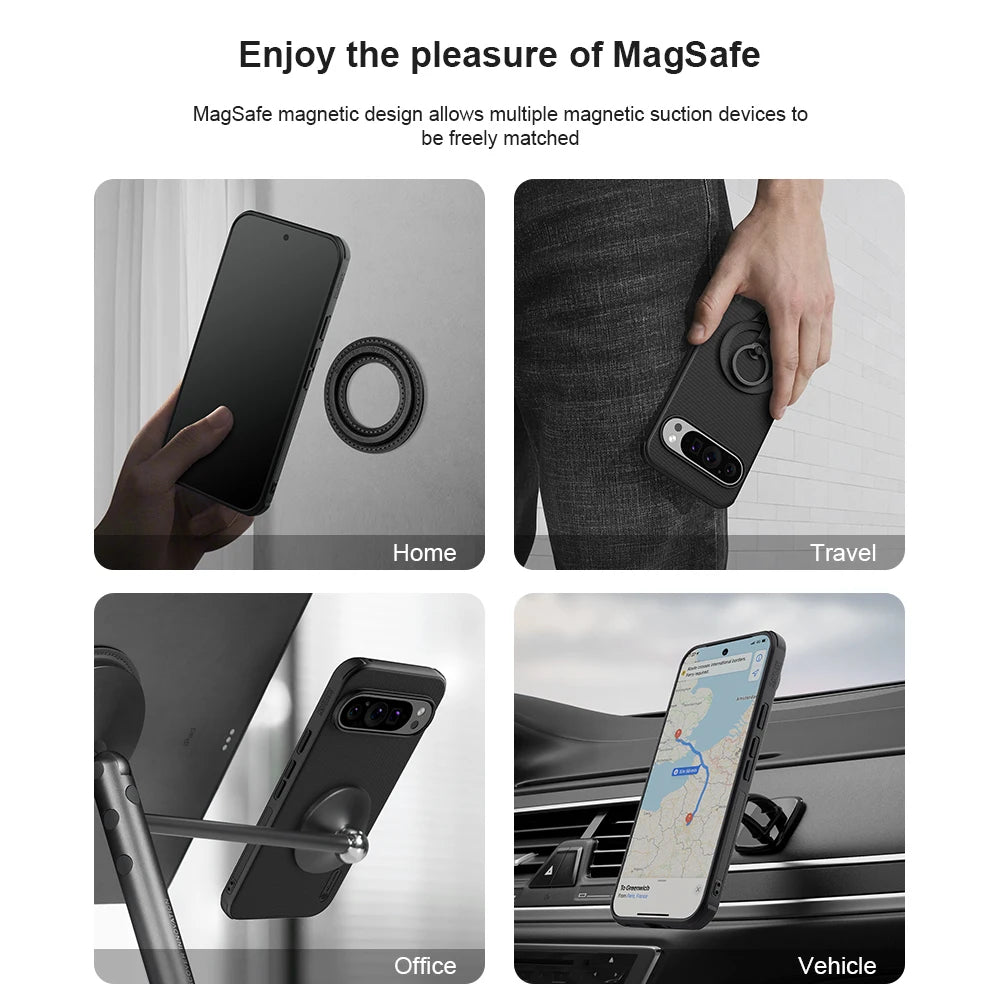 Nillkin for Google Pixel 9 Pro XL / 9 Pro / 9 5G Case Frosted Pro Magnetic Adapt Magsafe Matte full Back Cover