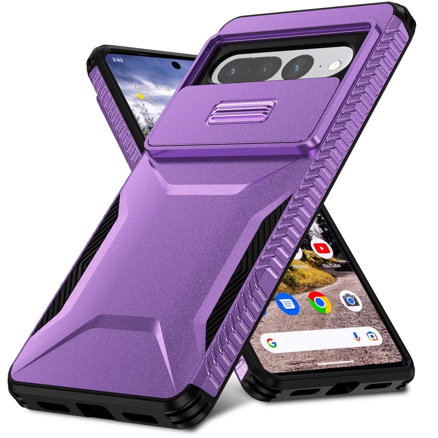 Military-grade Anti-fall and Anti-slip Camera Lens Slide Out Phone Case for Pixel 7 7PRO 7A 8 8PRO 8A 9/9PRO 9PRO XL Hard shell
