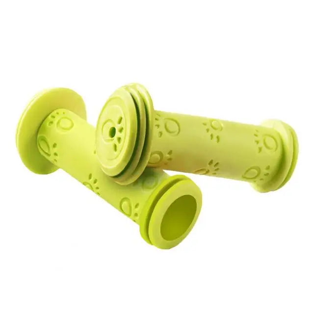 1 Pair Rubber Bike Bicycle Handlebar Grips Anti-slip Kids Girls Boys Scooter Handlebar Colorful Streamers Decoration Ribbon