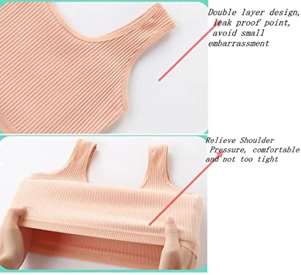 4 Pcs/Lot Teen Girl Sports Bra Kids Top Camisole Young Puberty Small Training Bra For 8-16 Years Girls Training Bra